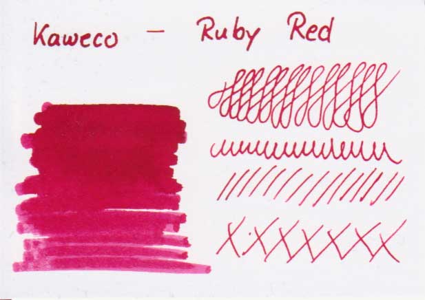 kaweco ruby red farbkarte